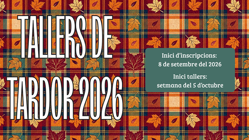 Tallers de Tardor 2026