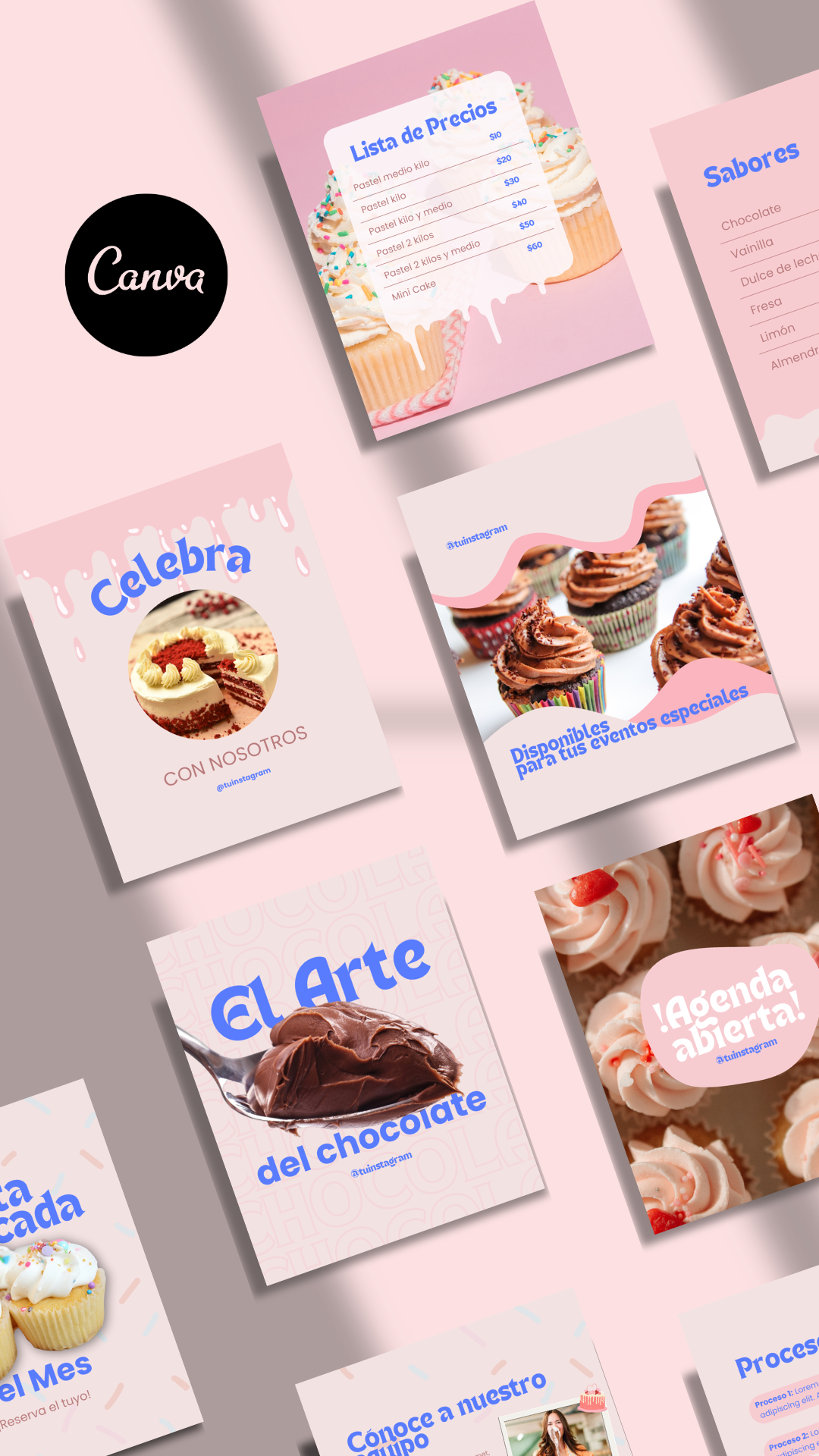 Plantillas Canva "Repostería"