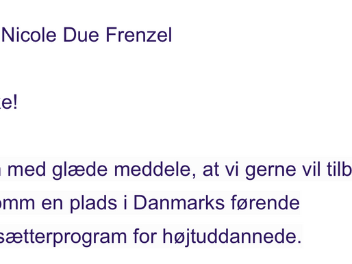 Jeg skal på start up forløb for iværksættere!