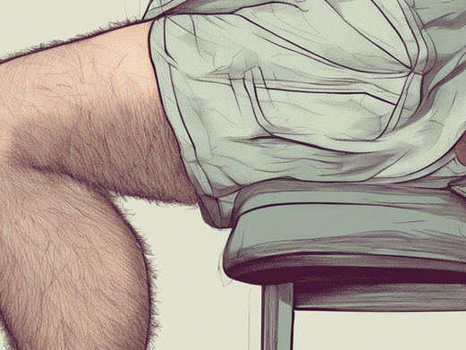 He nearly lost his life, trying to remove a hair on his thigh!