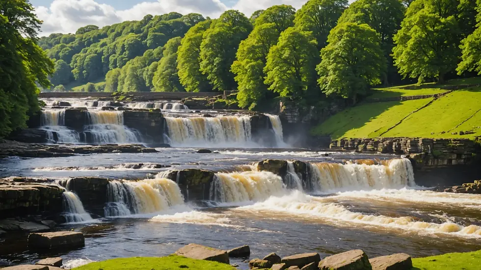 Aysgarth Falls in Yorkshire Dales