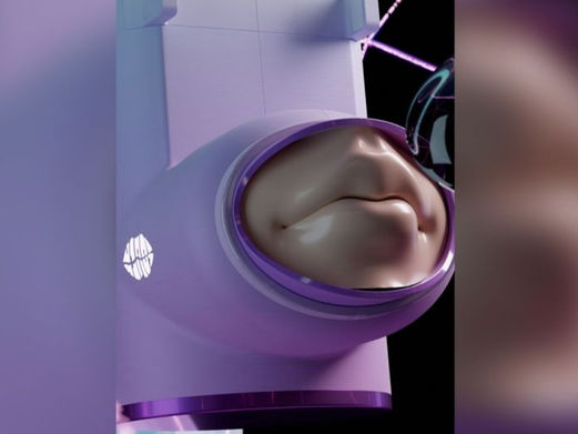 Smooching over the internet is made possible with this Chinese device