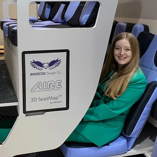 A design that could revolutionize the world of aviation tourism: Two-tiered cabin seats!