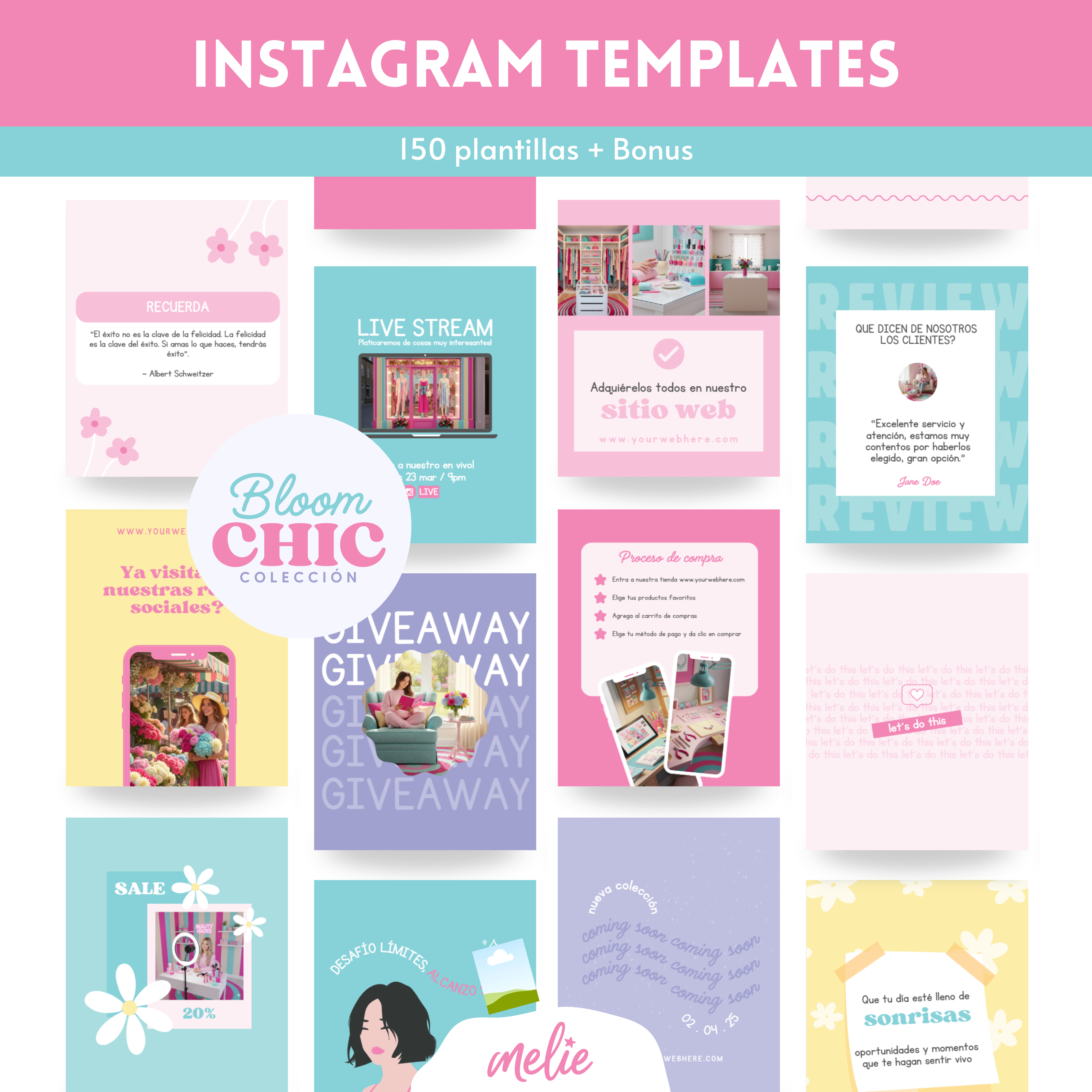 Plantillas Instagram Bloom Chic