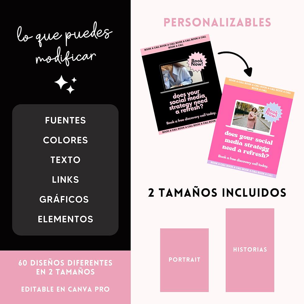 Miniatura: Plantillas Instagram Black Pink