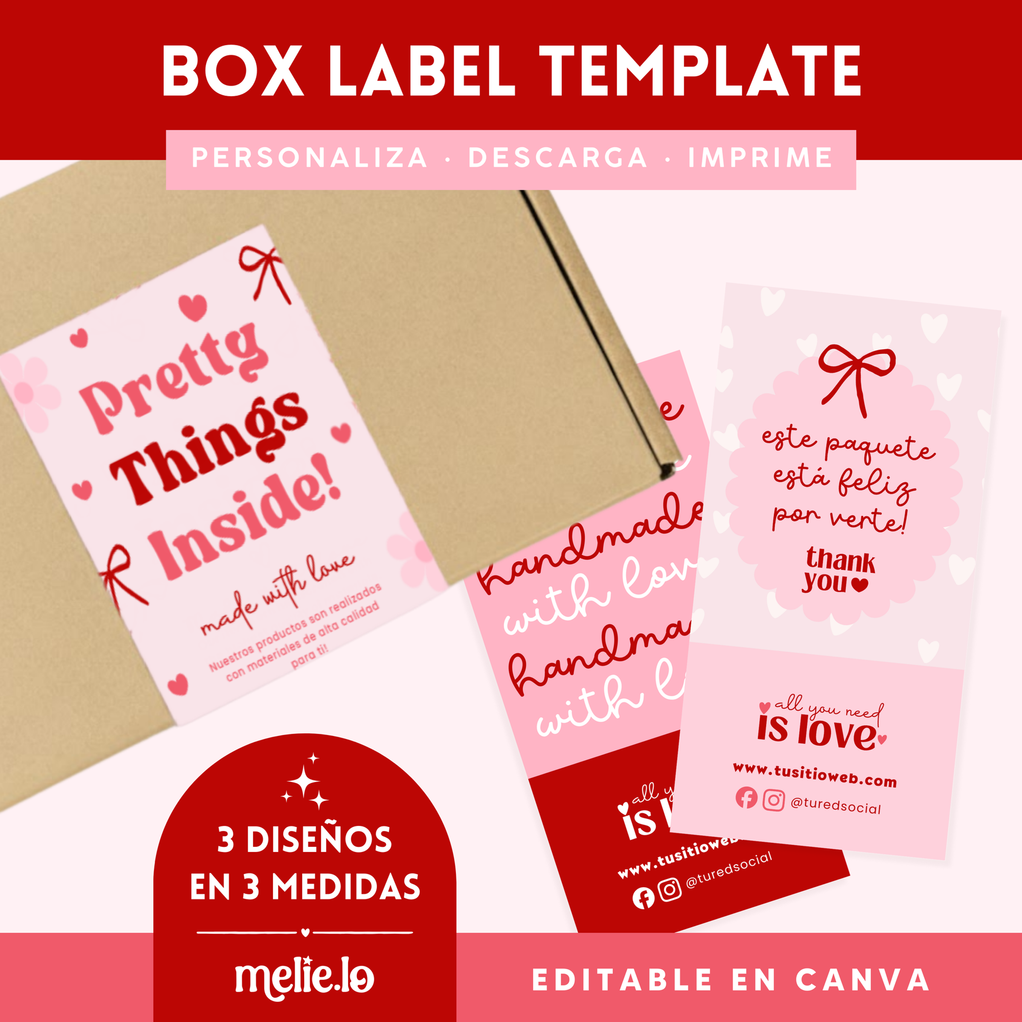 BOX LABEL TEMPLATE COLECCIÓN ALL YOU NEED IS LOVE