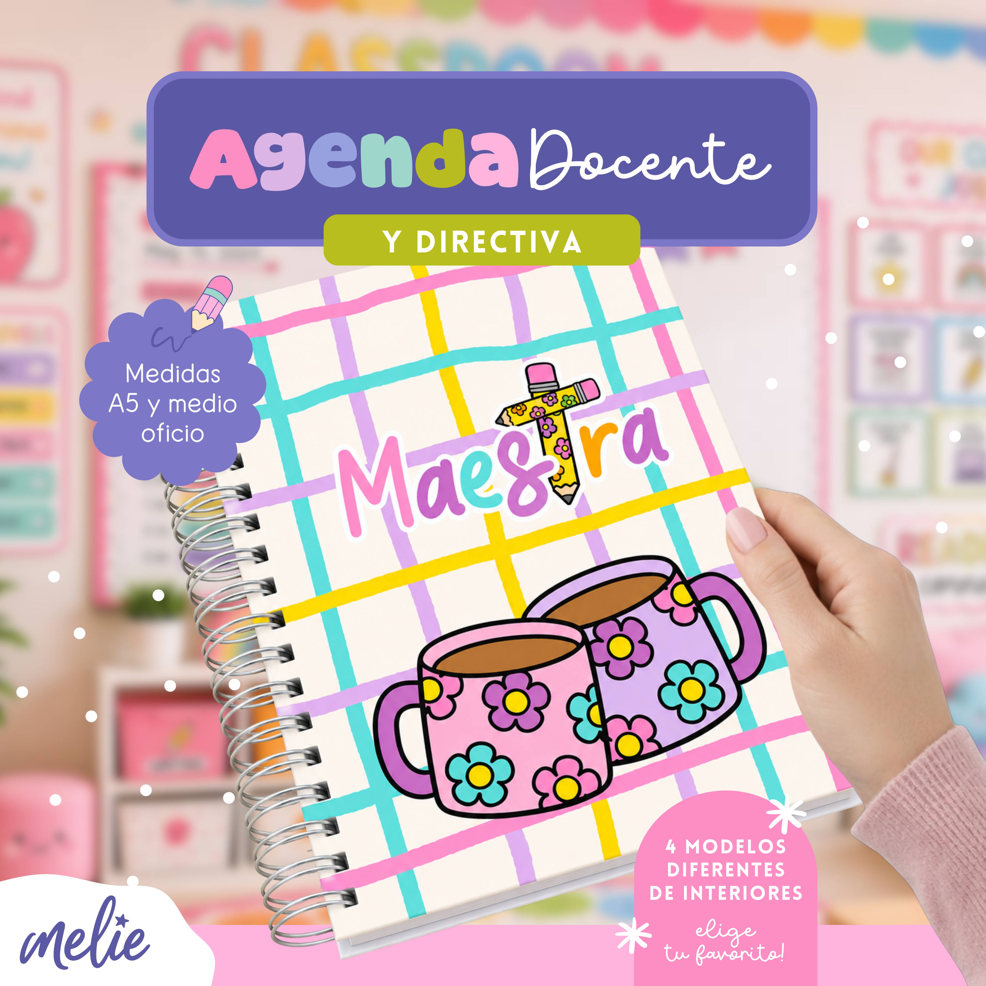 Agenda modelo tazas