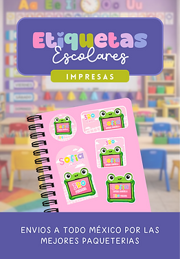Etiquetas escolares