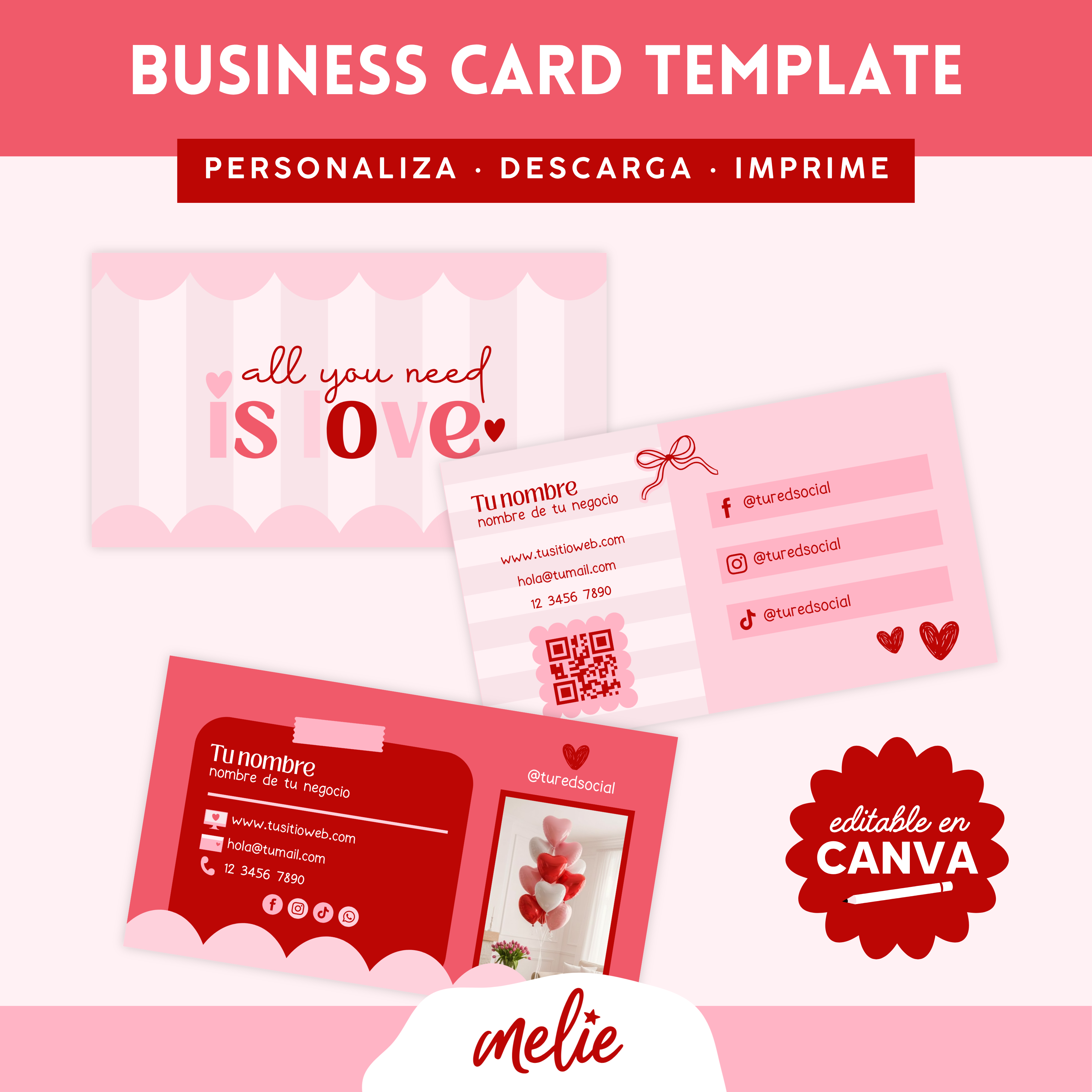 Tarjeta de presentación All you need is love