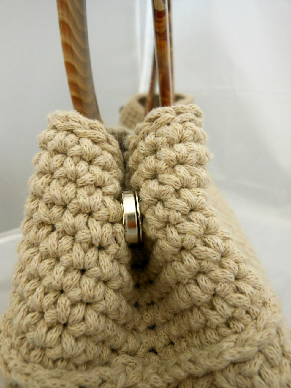 Miniature : Chiusura borsa uncinetto color beige