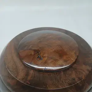 Thumbnail: Wall Mounted Black Walnut Burl Cremation Urn