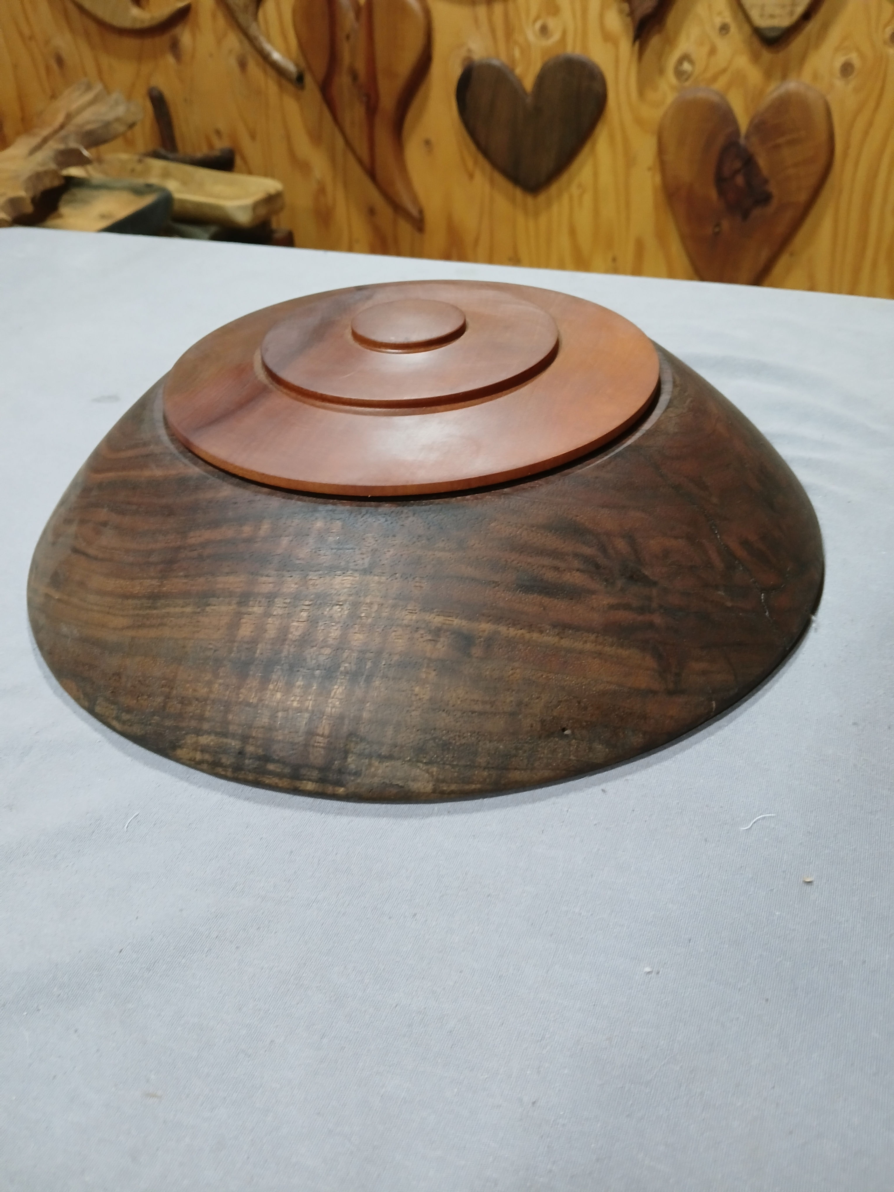 Black walnut burl cremation Capsule urn