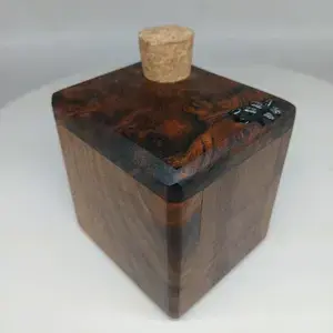 Thumbnail: Black Walnut Burl Mini Micro Urn