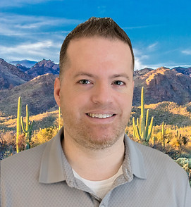 Picture of Garret Hiatt with desert background