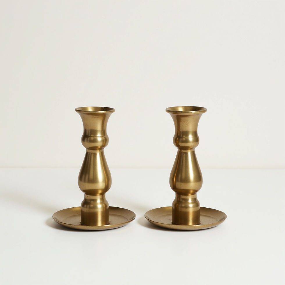 Antique Brass Candlesticks