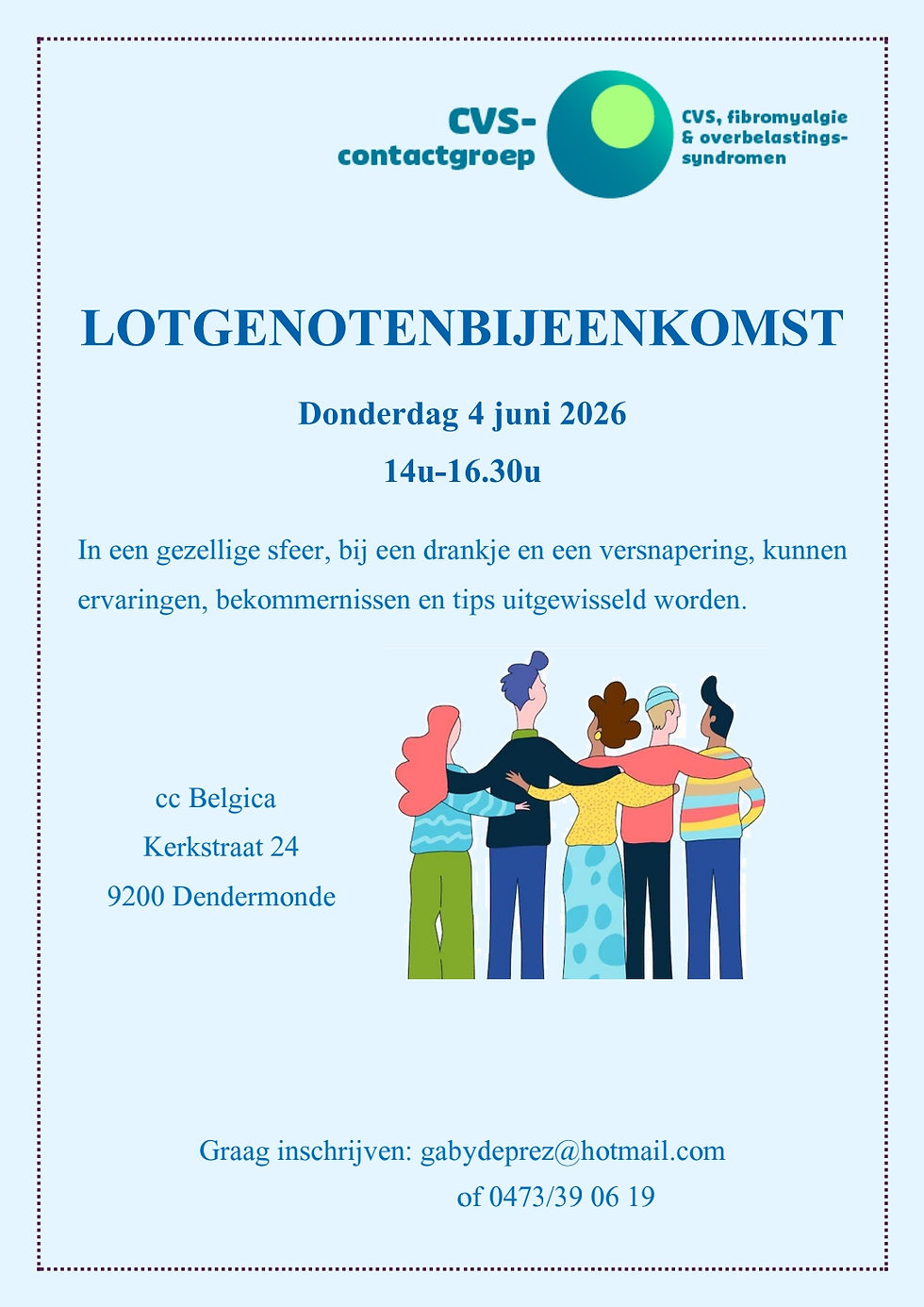 Lotgenotenbijeenkomst Dendermonde