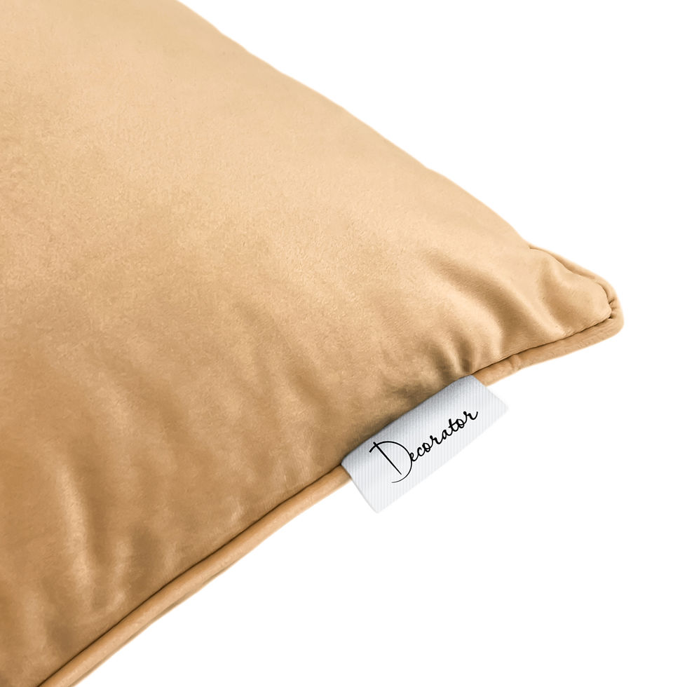 Прев'ю: Подушка декоративна Velour 60x60 кремовий