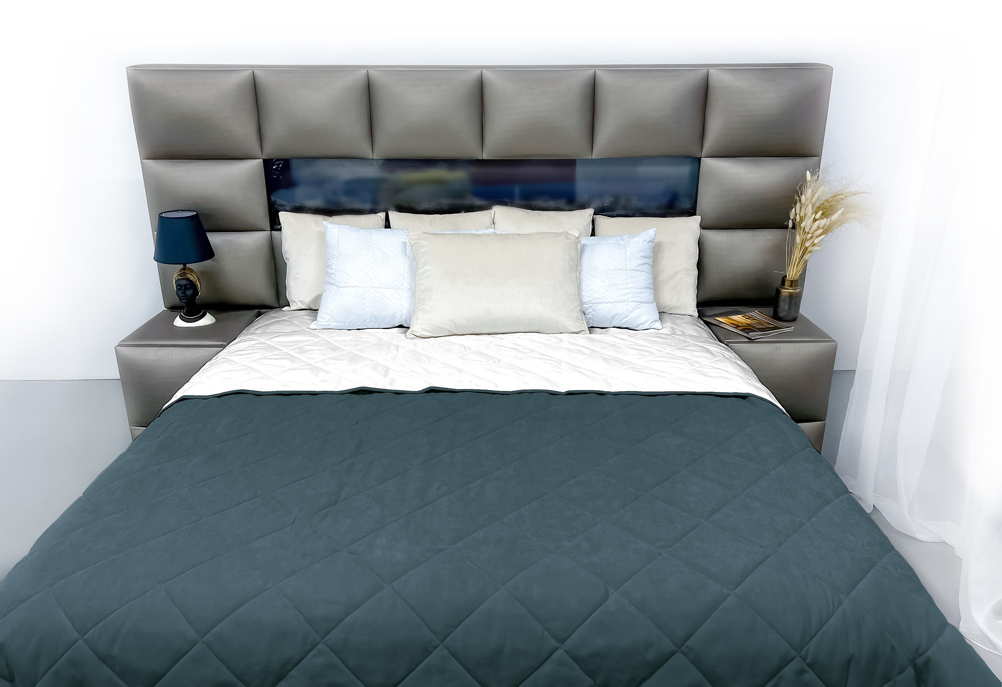 Покривало декоративне Velour 240x260 антрацит