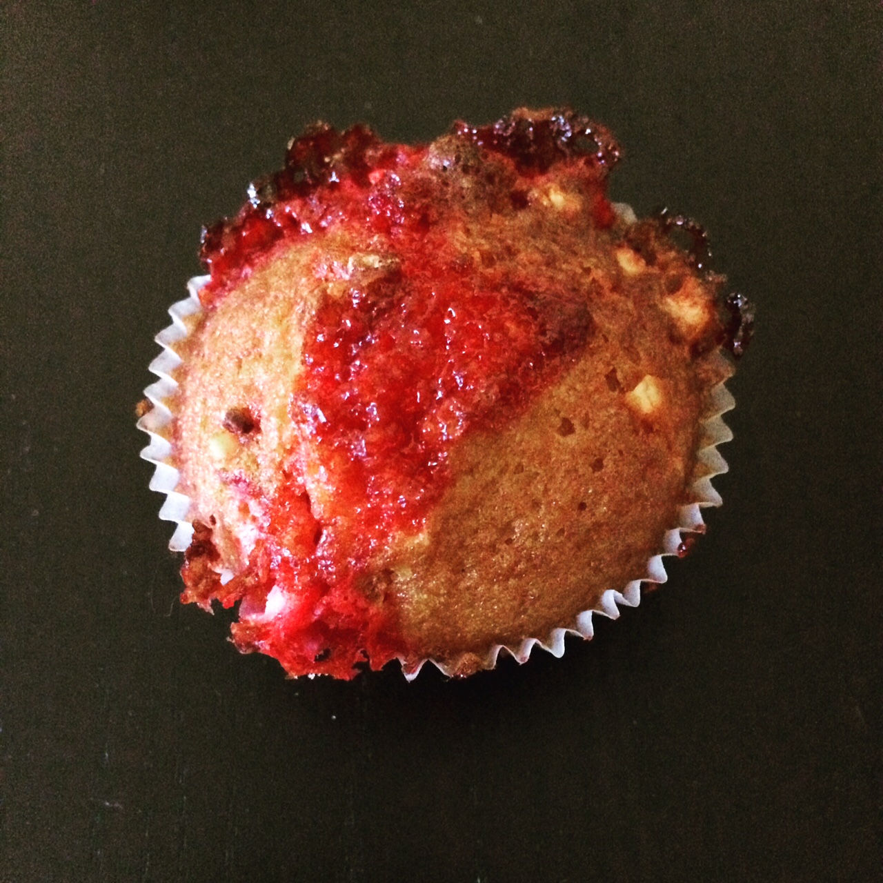 Muffins aux pralines roses