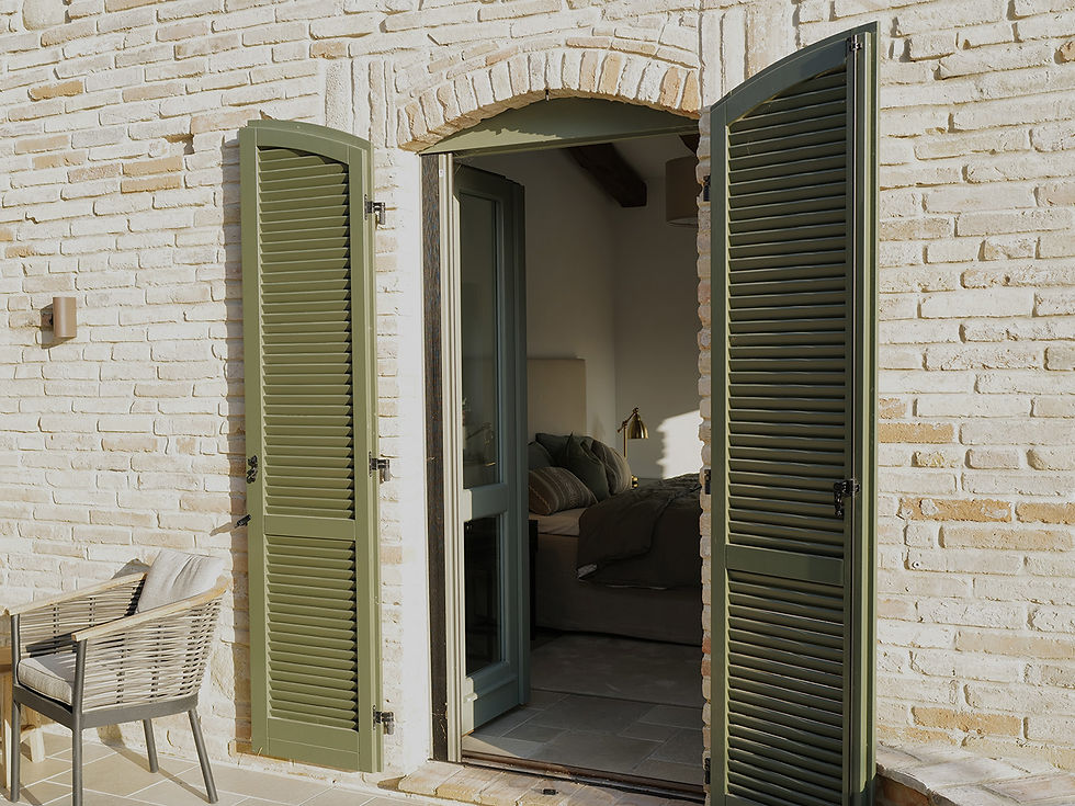 Door to the main bedroom at Guest House