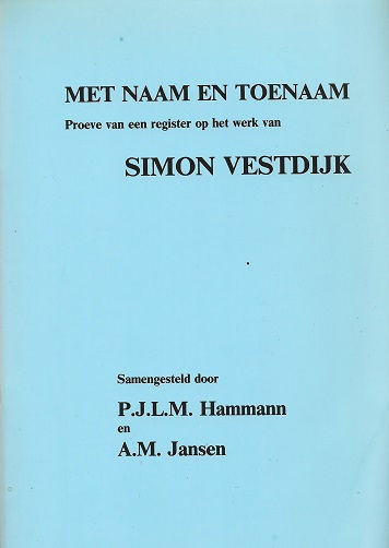 Met naam en toenaam / P. Hammann & A. Jansen