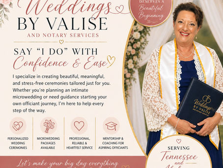 Tennessee Wedding Officiant and Officiant Coach