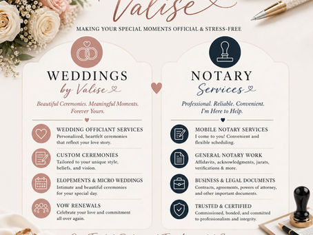 Professional TN Notary Public and Wedding Officiant