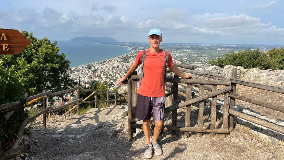Panorama sul Circeo dal tempio di Giove Anxur