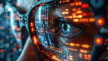 Des consultants en stratégie analysent des flux de données API et d'architecture PIM sur un grand écran mural pour optimiser le référencement d'une marque auprès d'assistants IA.  