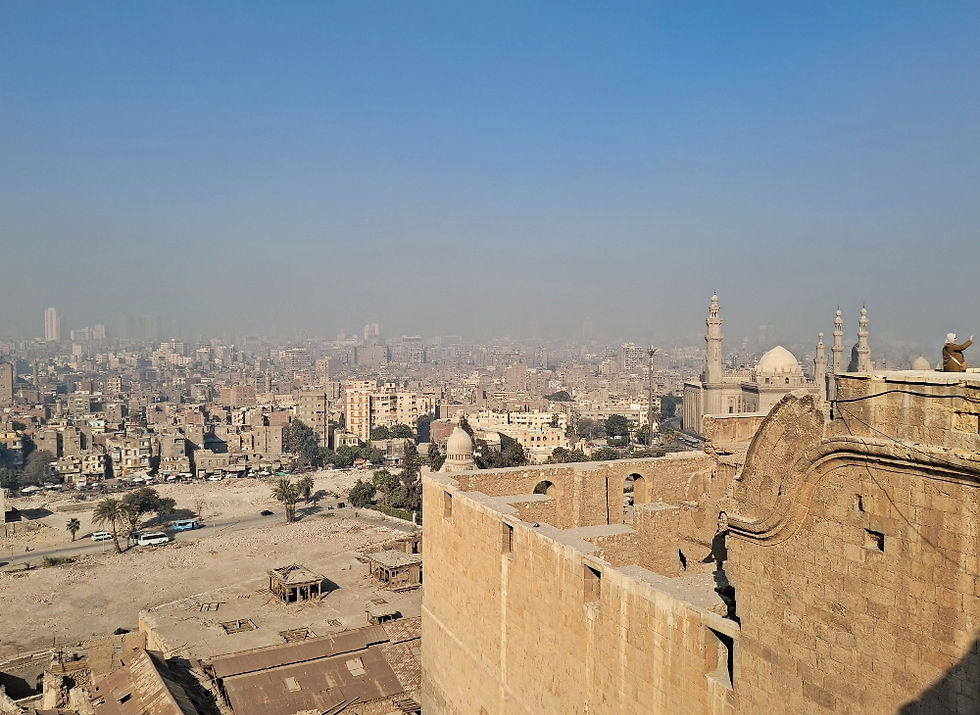 panorama dall'alto del Cairo