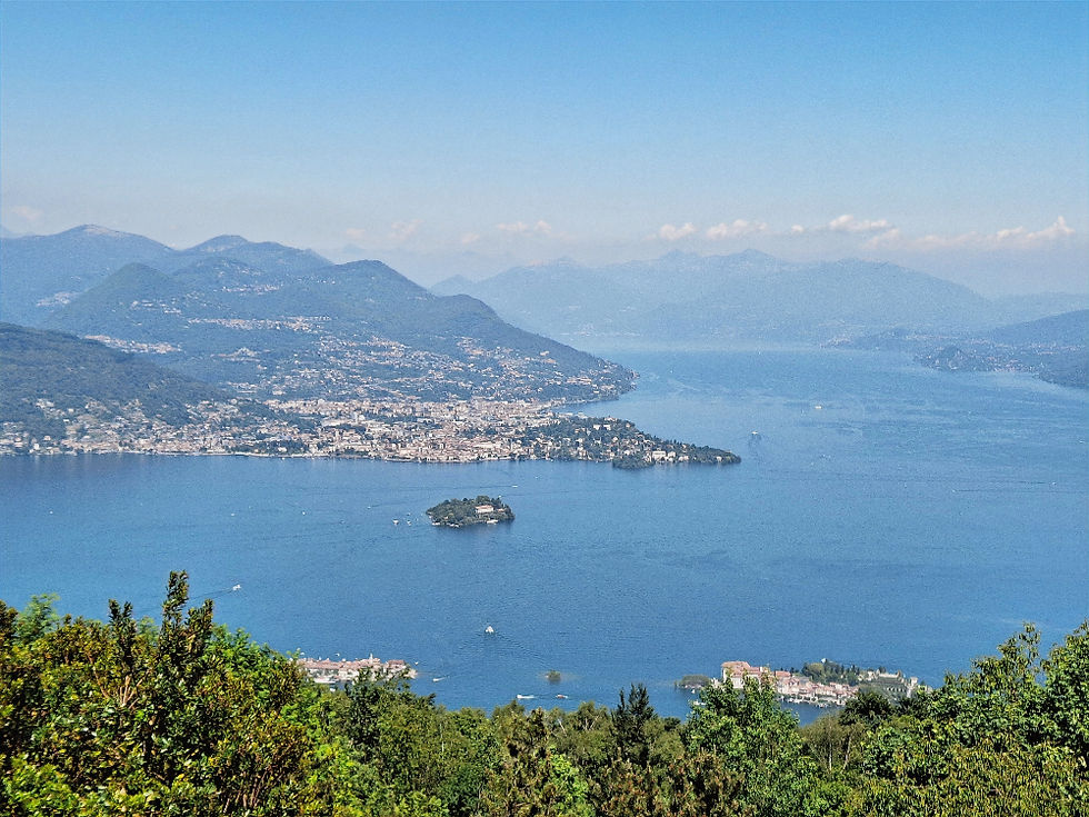 Panorama sul Lago Maggiore dal Giardino Botanico Alpinia
