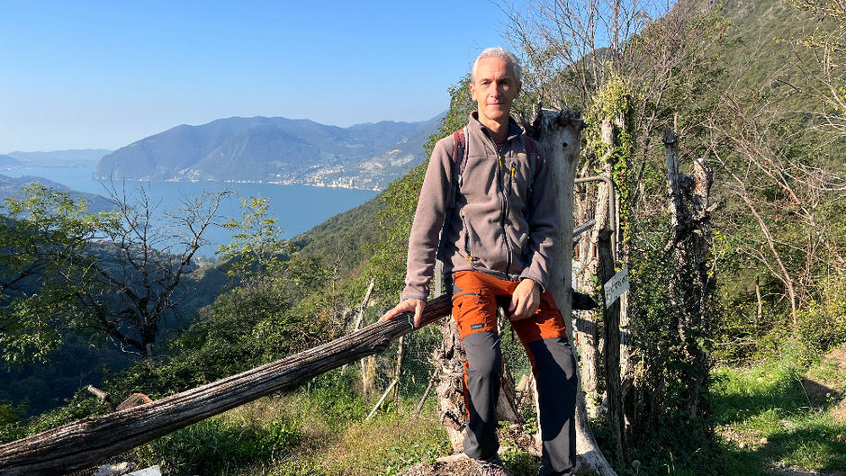 Panorama sul Lago d'Iseo da Zone