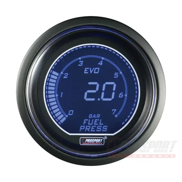 Fuel Pressure Gauge 52mm Blue/red Digital Display - 216EVOFP