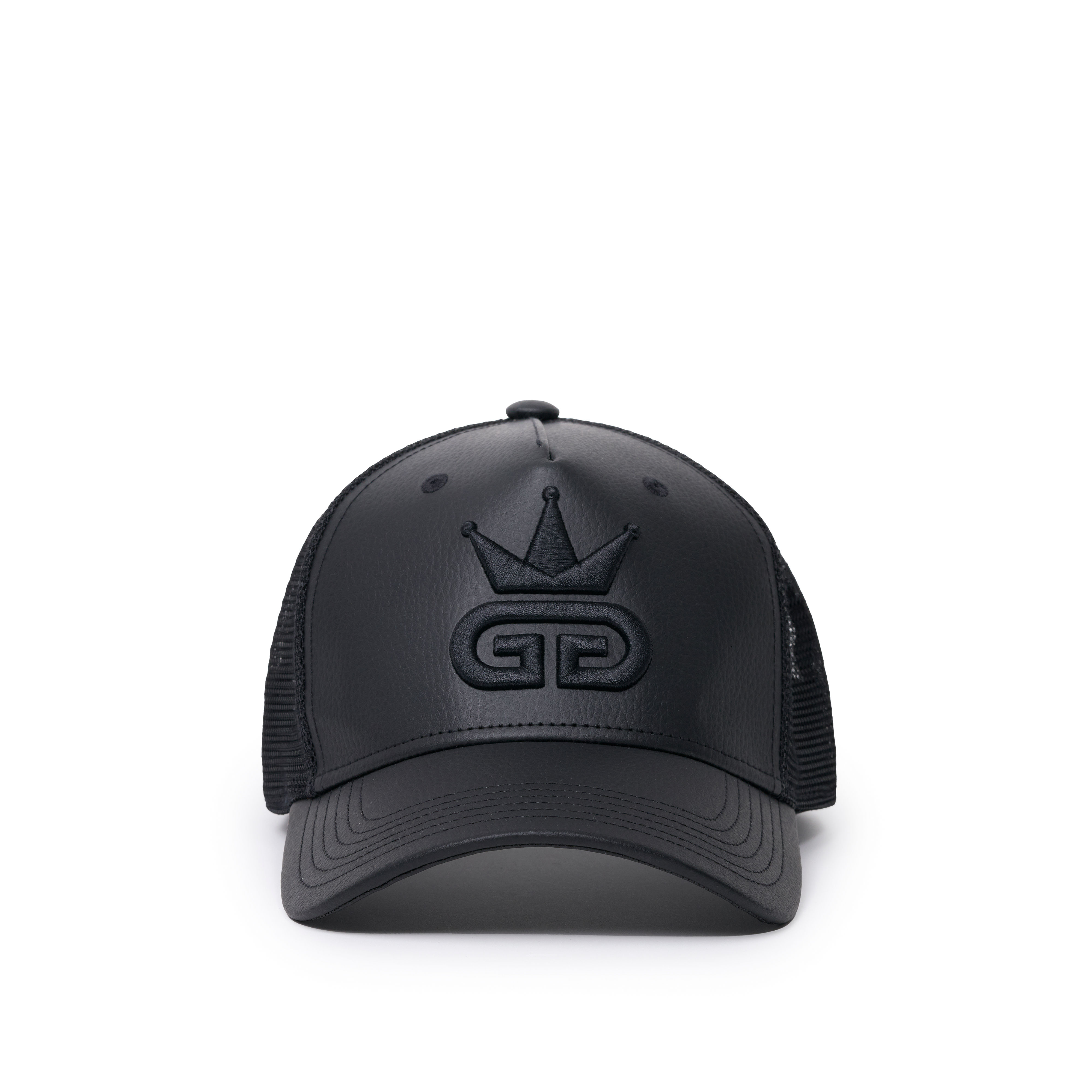 GGT All Black Vegan Leather Snapback - All Black Logo