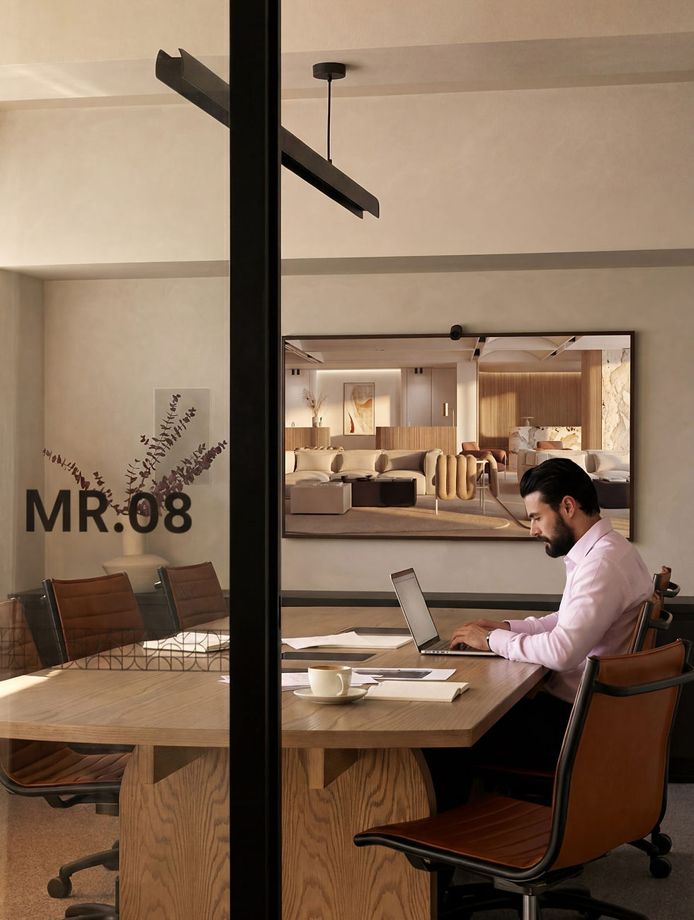 Eclat coworking Melbourne — the Bureau workspace at Eclat Hawthorn East, designed by founder Jesse Hayes