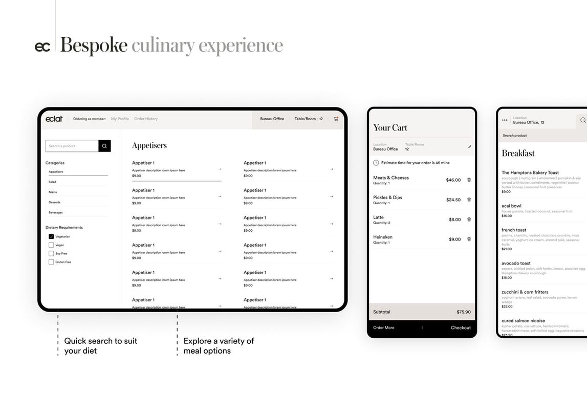 Eclat App Hospitality