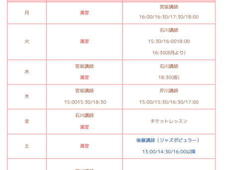【現在の空き状況7/3】