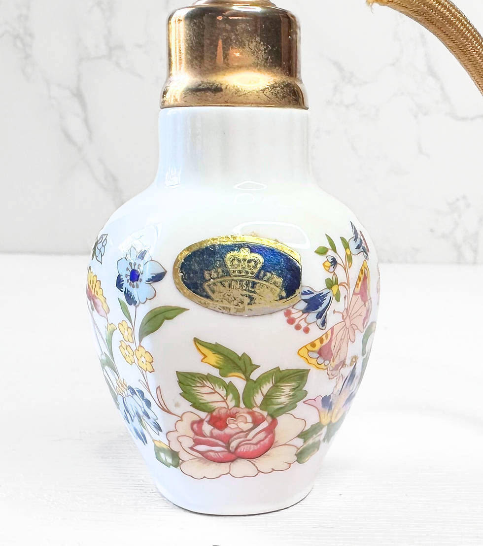 Thumbnail: Vintage Aynsley Bone China Atomiser Perfume Bottle