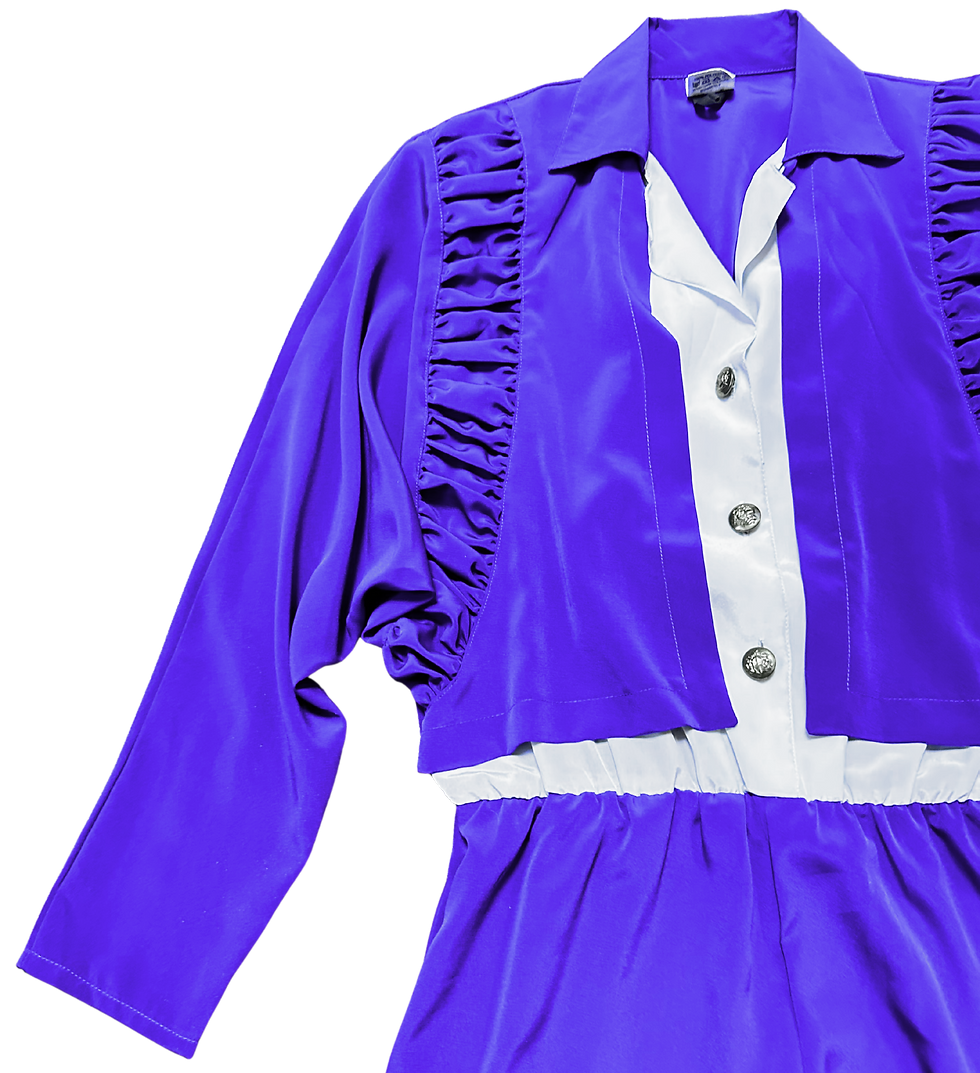 Thumbnail: Purple Vintage Jumpsuit | Unique Jumpsuits | 1990s Clothing | Retro Style
