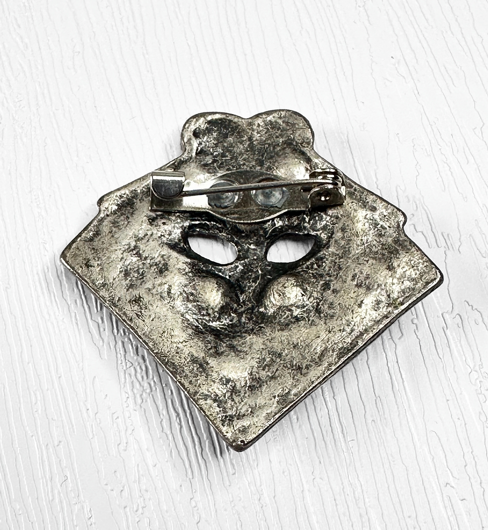 Thumbnail: Art Deco Mask | Vintage Art Deco Venetian Mask Brooch