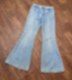 Vintage Studded Flared Jeans | Vintage Flared Jeans | Vintage Clothing | 1990s Style