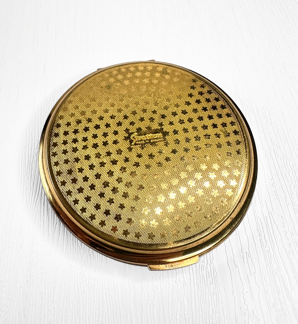 Thumbnail: 1950s Vintage Stratton Flying Ducks Powder Compact back view