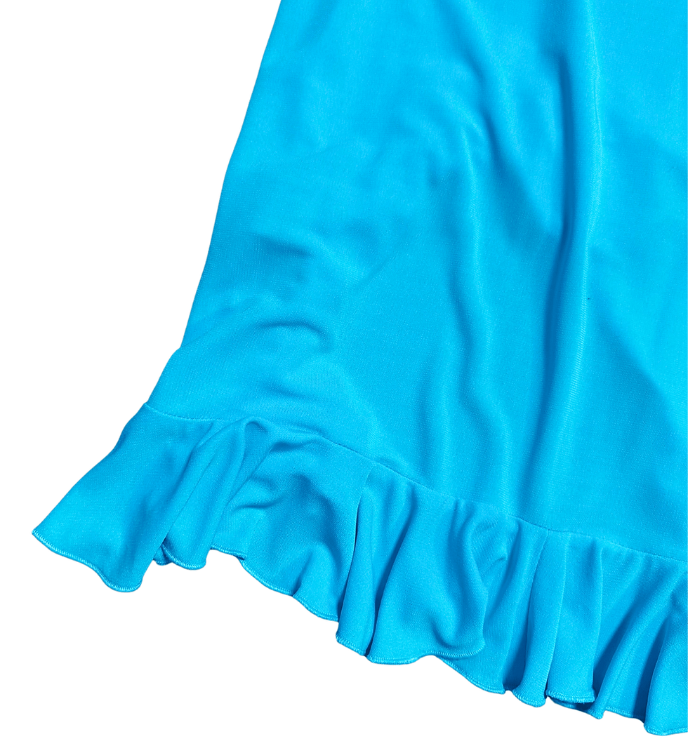Thumbnail: Vintage 90s Biba Dress | Blue Ruffle Slip Dress | 1990s Clothing | Vintage Dresses