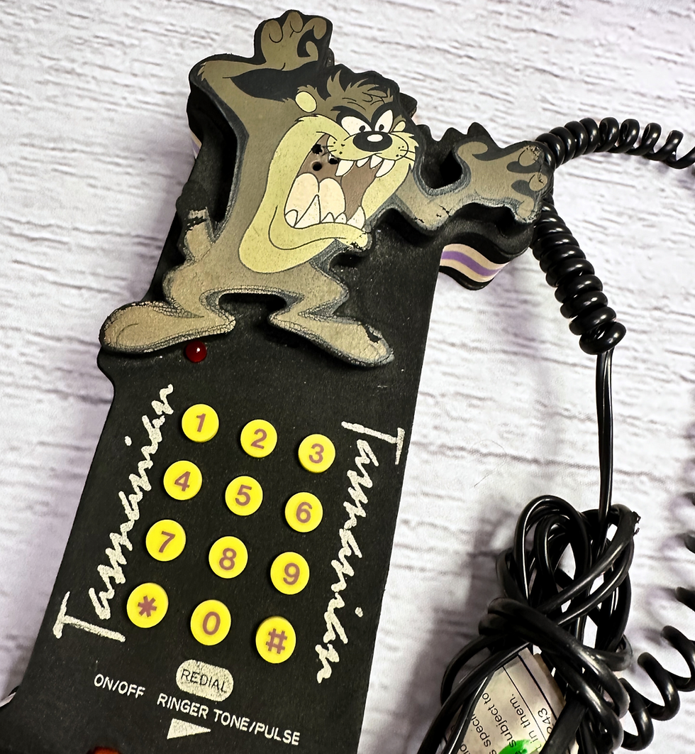 Tasmanian Devil Telephone | Retro Telephone | 1990s Taz Phone | Retro Style