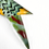 Thumbnail: Vibrant vintage parrot brooch close up of tail area