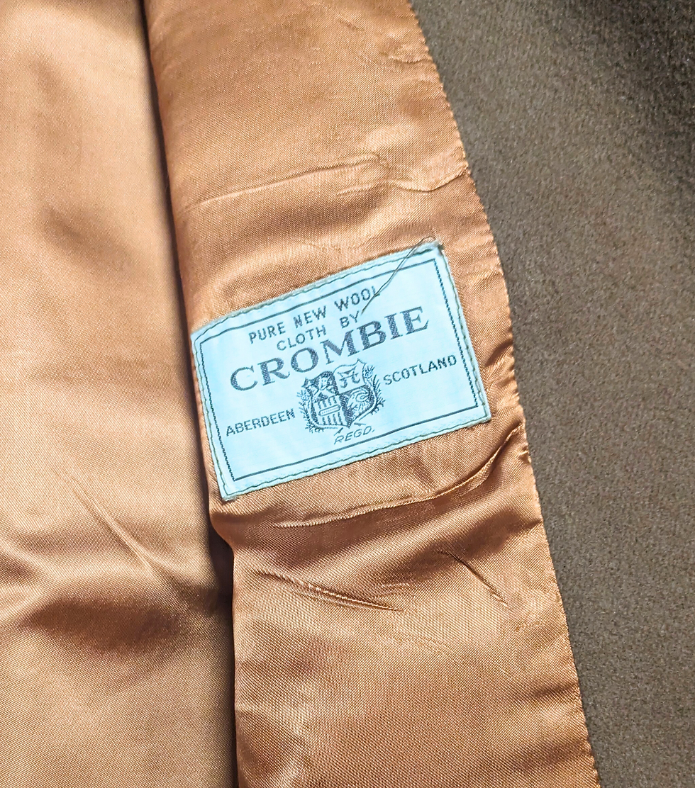 Thumbnail: Mens Vintage Coat | Vintage Crombie Coat | Vintage Clothing | Mens Style