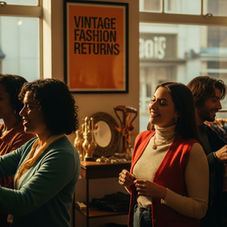vintage fashion shopping