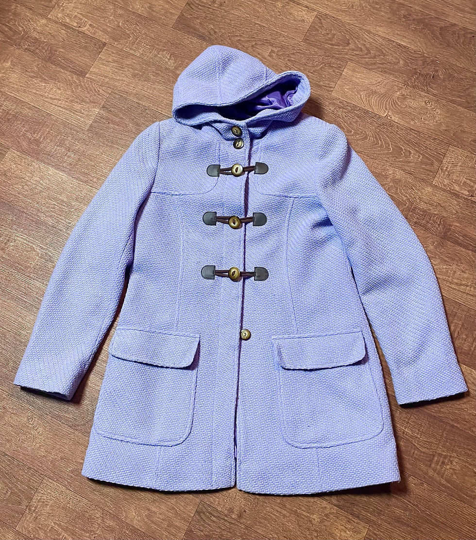 Vintage Clothing | 1980s Vintage Lilac Laura Ashley Duffle Coat Size 12