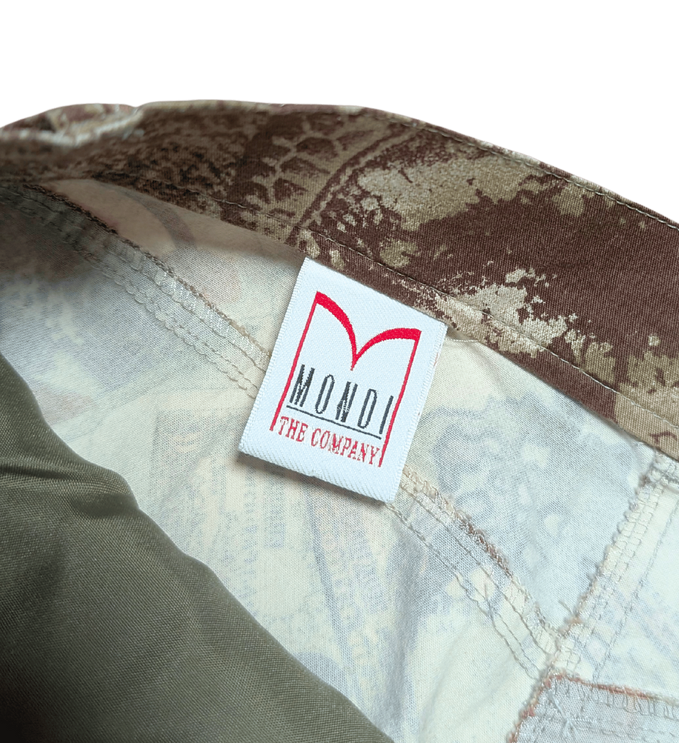 Thumbnail: Vintage Slim Leg Trousers | Retro Trousers | Map Print | Vintage Finds