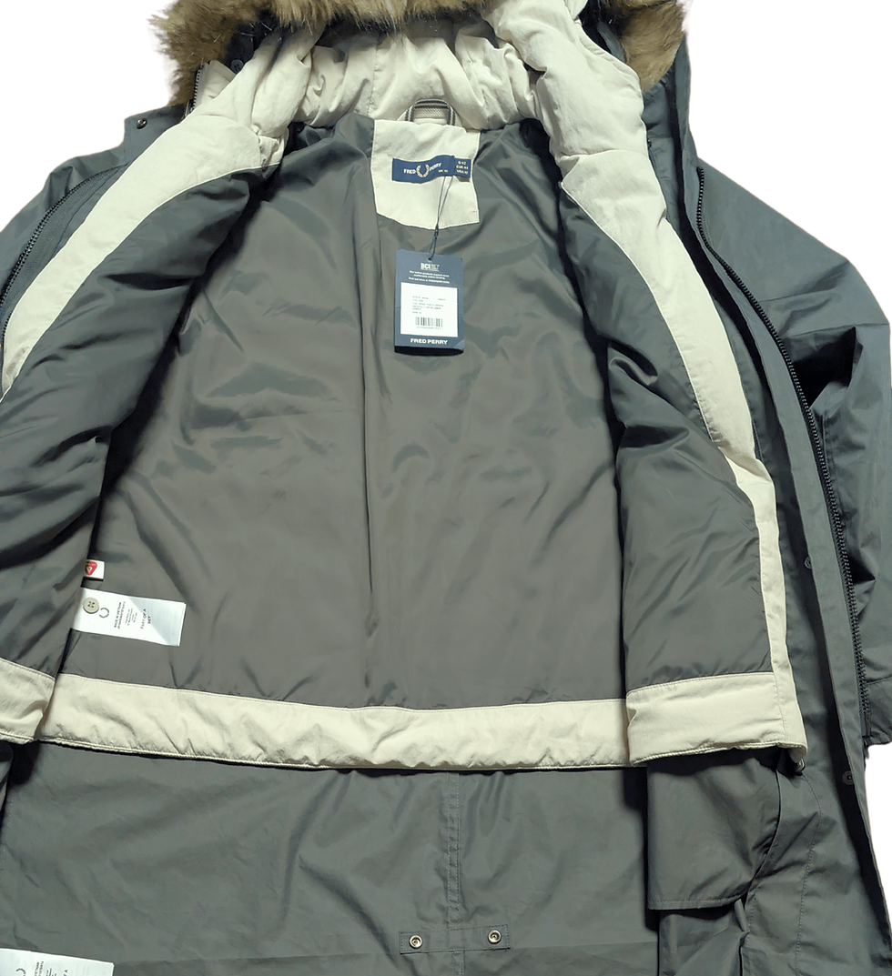 Thumbnail: Retro fishtail parka | Vintage Fred Perry coat | Retro clothes | Britpop fashion